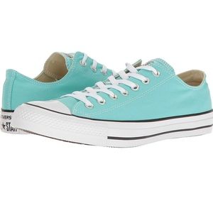 Rare Converse All Star Low Tops Light Blue 6